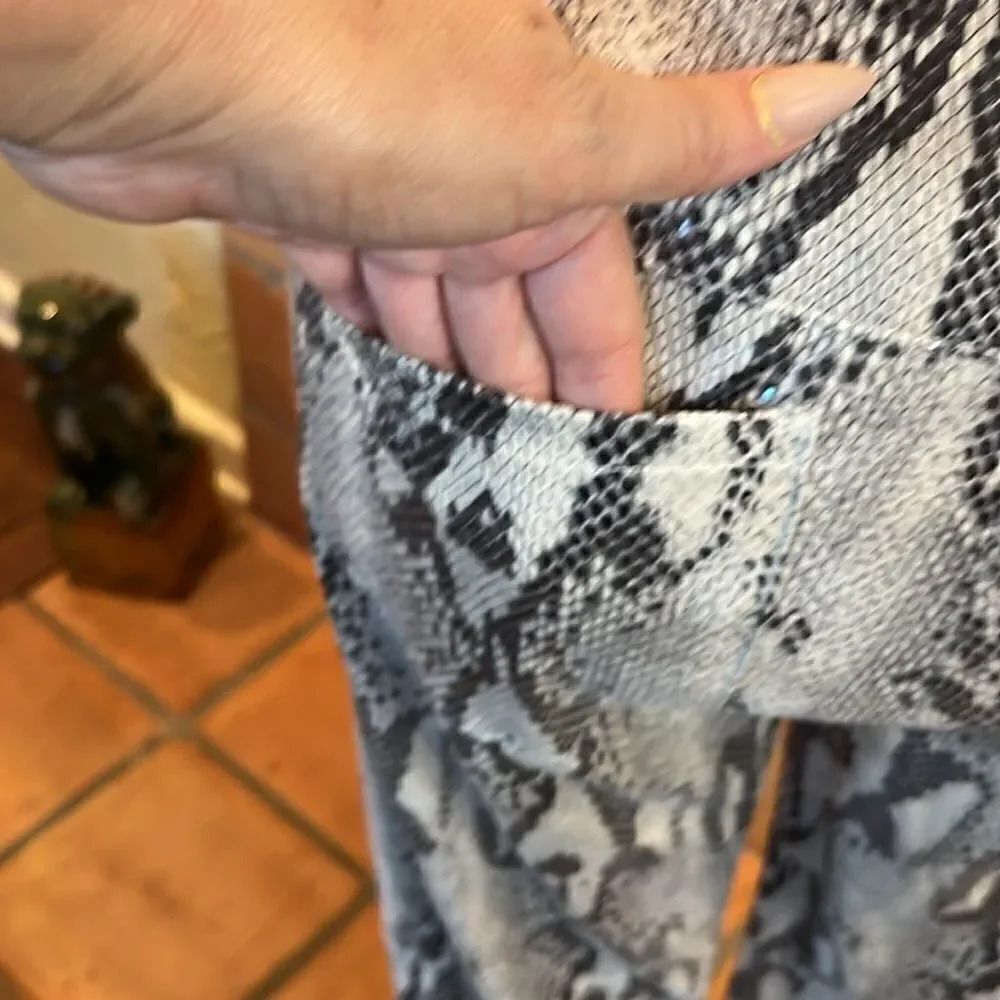 MSGM Python Print High Waisted Straight Leg Pants… - image 8